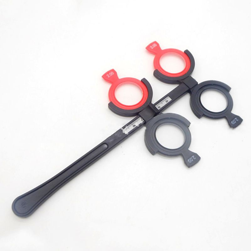 Dụng cụ đo thị lực gắn tròng kính thử dạng lật với khung bằng nhựa cho người cận thị