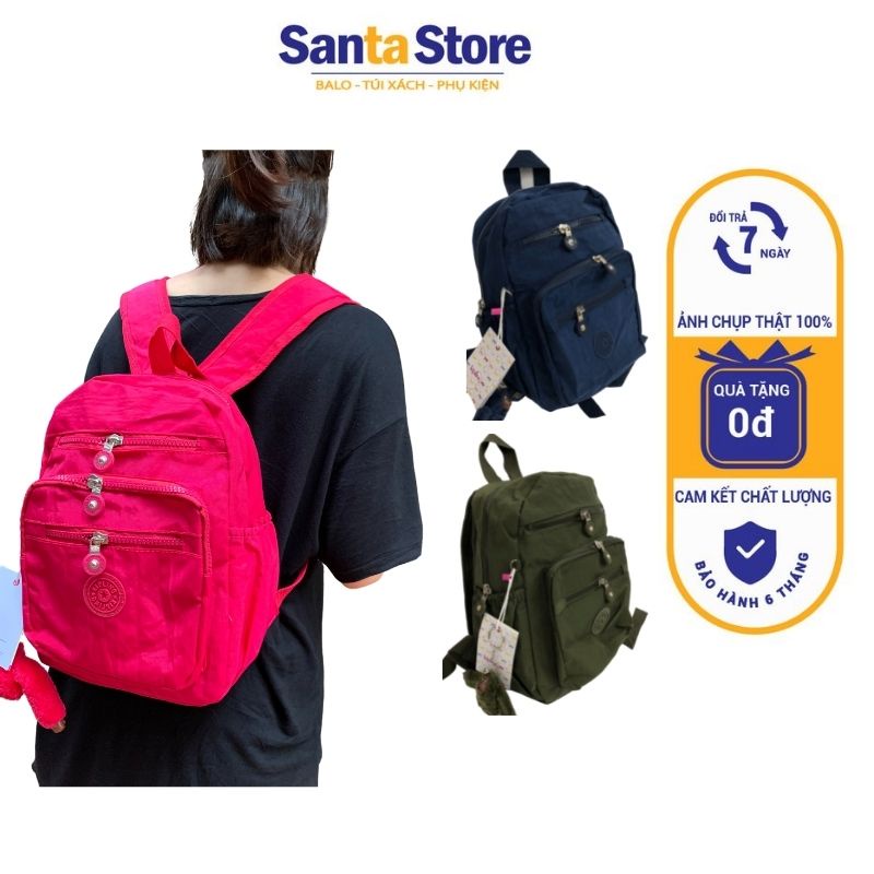 Balo nữ nhỏ thời trang Kipling KL1811 ba lô mini đi chơi, cho bé mầm non đi học mẫu giáo đựng đồ cá nhân SANTA STORE