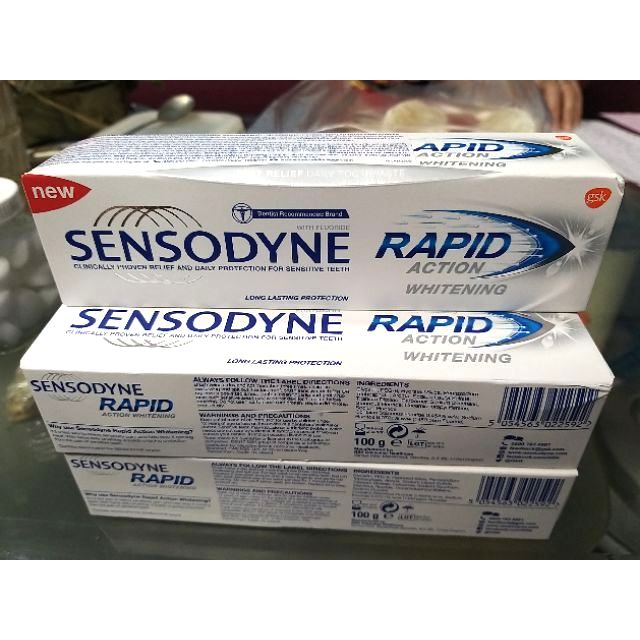 Kem Đánh Răng  Sensodyne Rapid Action Whitening  (100g)