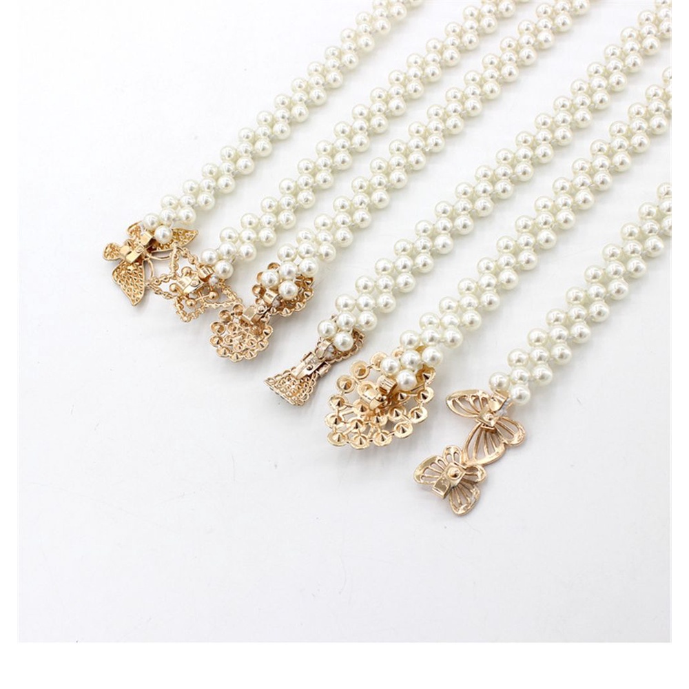 Quà Tặng Mới OSIER|Thắt Lưng Đính Ngọc Trai Giả Thời Trang Dành Cho Nữ