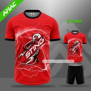 Bộ quần áo STING Đỏ Trắng AMAC