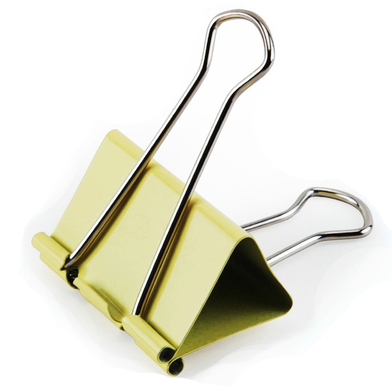 Kẹp Bướm 32mm (24 chiếc/hộp) GuangBo, kim loại mạ sơn, Hồng, Xanh dương, Xanh lá, Vàng JTC008