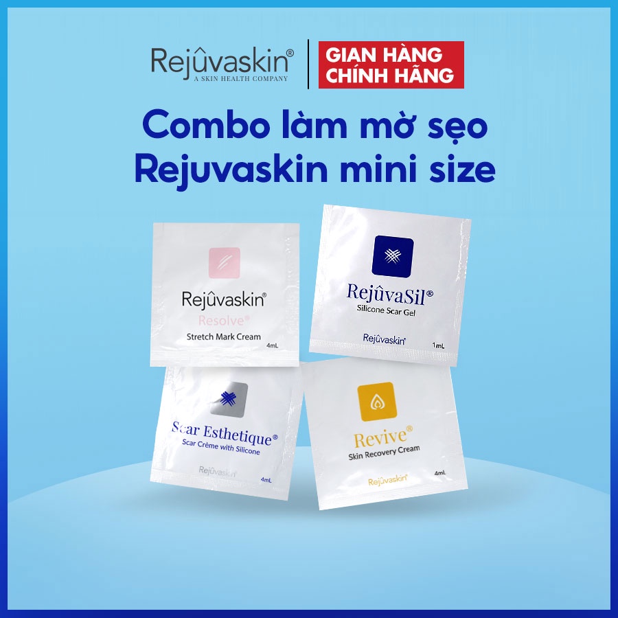 Combo làm mờ sẹo Rejuvaskin mini size