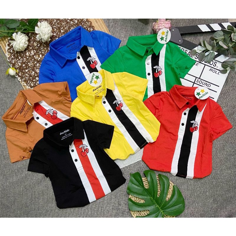 Áo phông cộc tay STARKIDS cho bé trai size đại 8-36kg chất cotton chính phẩm dãn mịn