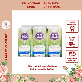Sữa tươi A2 Nguyên Kem Full Cream Úc 200ml