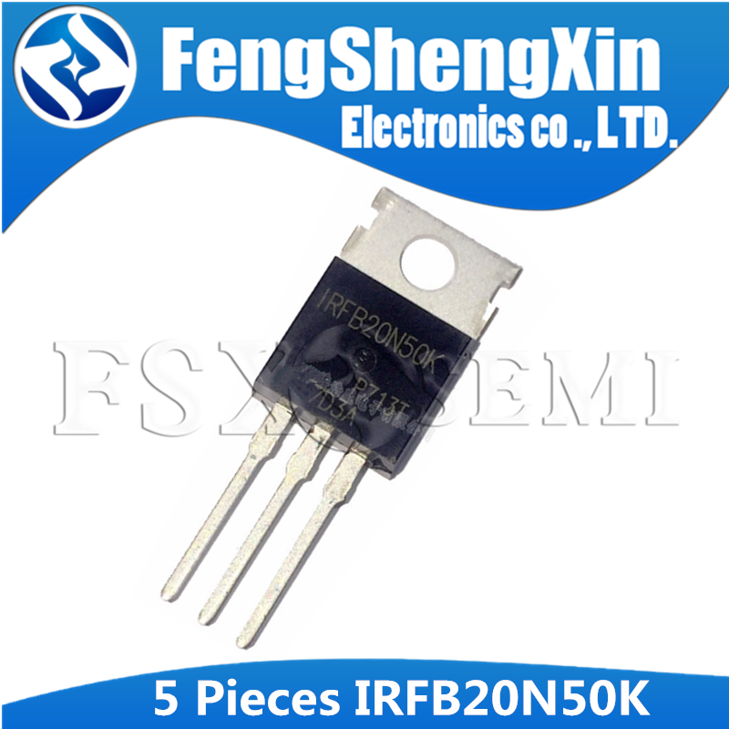 Set 5 Linh Kiện Bán Dẫn Irfb20N50K To-220 Fb20N50K To220 Irfb20N50 20n50