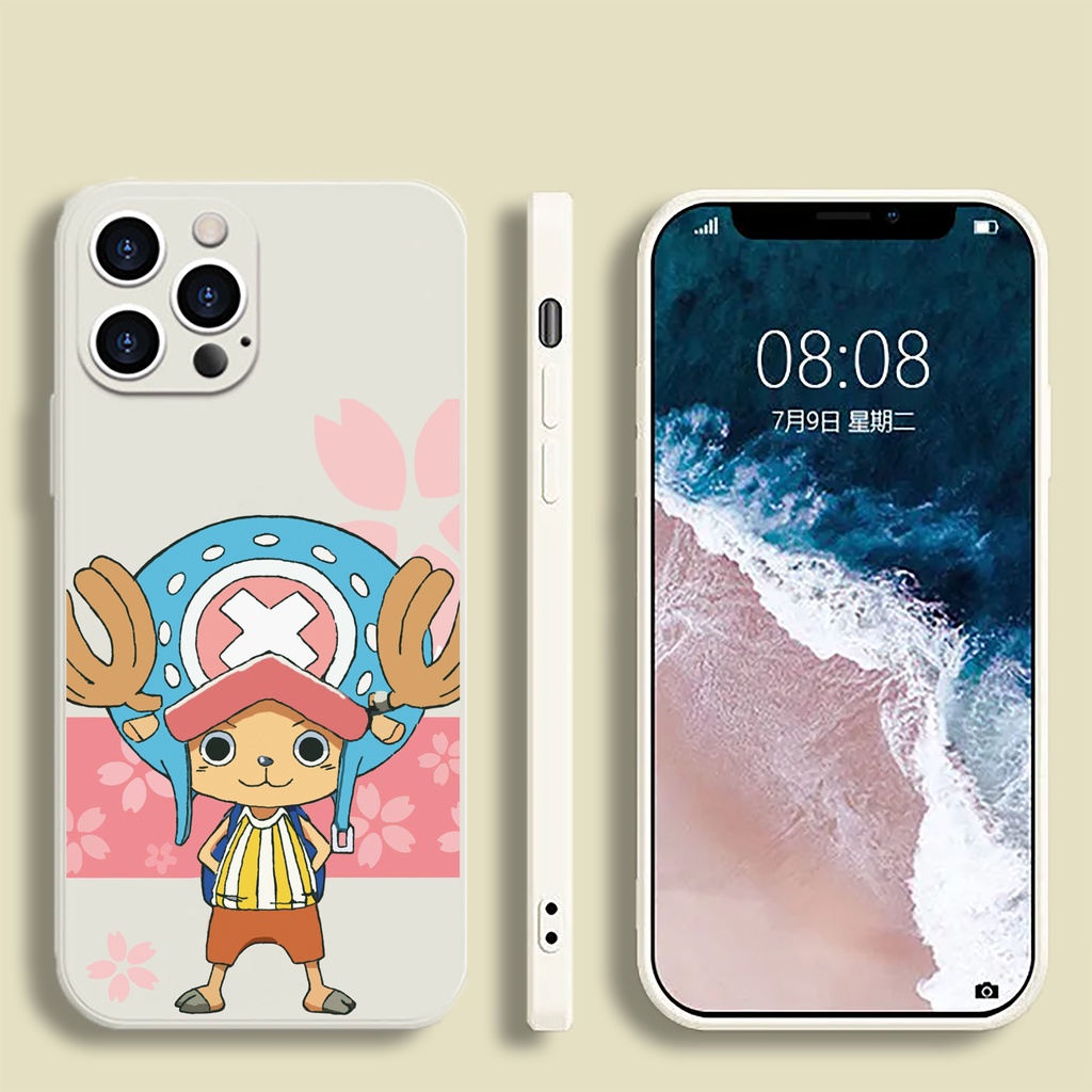 Ốp Điện Thoại Silicon Dẻo Chống Sốc In Hình Anime One Piece Cho iPhone 13 / 12 / 11