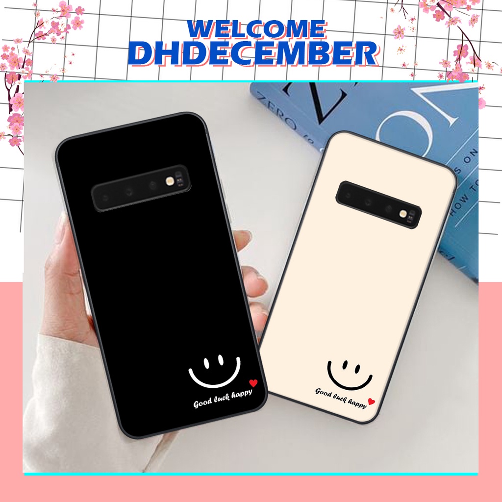 Ốp lưng Samsung  S10 / S10 PLUS / S10 5G in hình nice ,good luck happy ốp xinh viền dẻo đẹp chất
