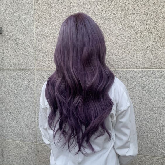 Dầu gội nhuộm tóc màu Tím GRAPE VIOLET 14 Nagi chiết xuất từ thiên chiên chai 400ml