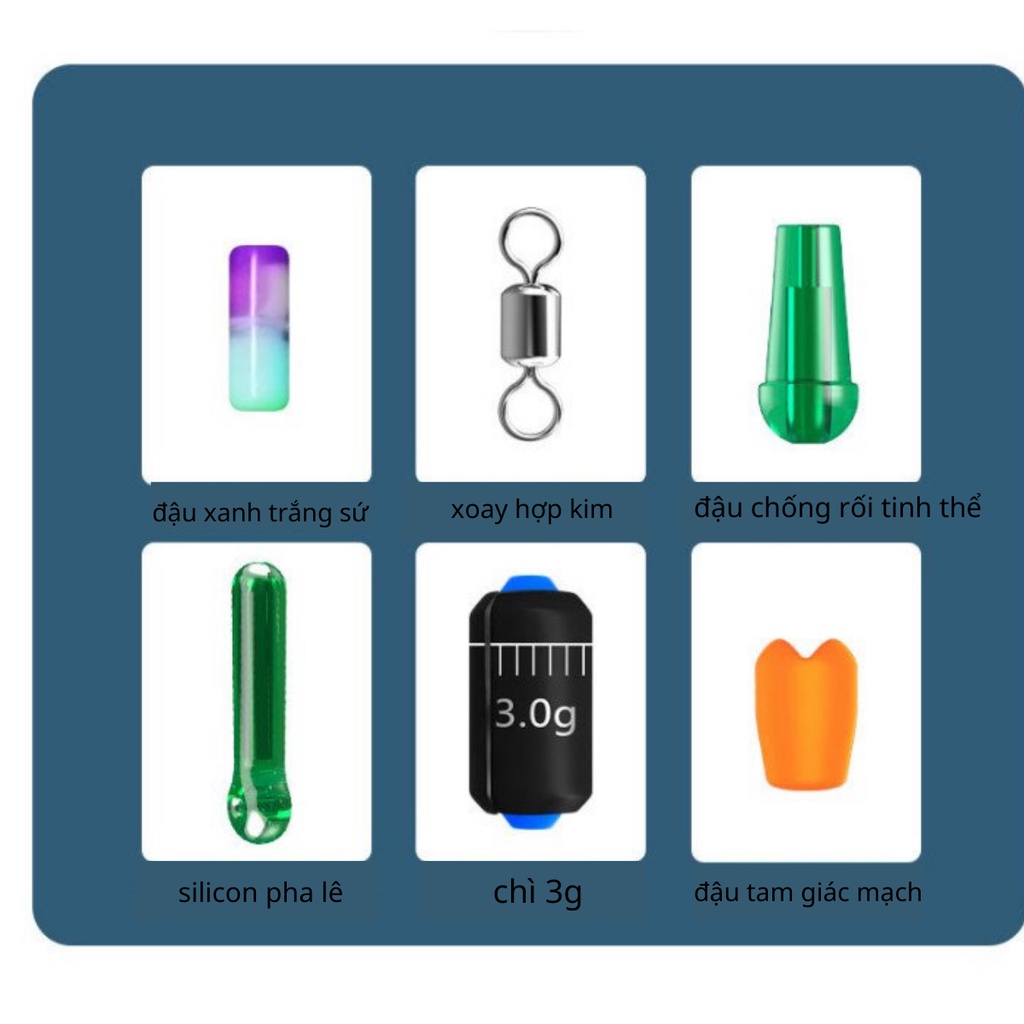 Trục Câu Đài Thiên Lý Lai Buộc Sẵn Tàng Hình Cao Cấp Màu Tím Dùng Cho Cần Câu Từ 3m6 - 8m - Mika Fishing