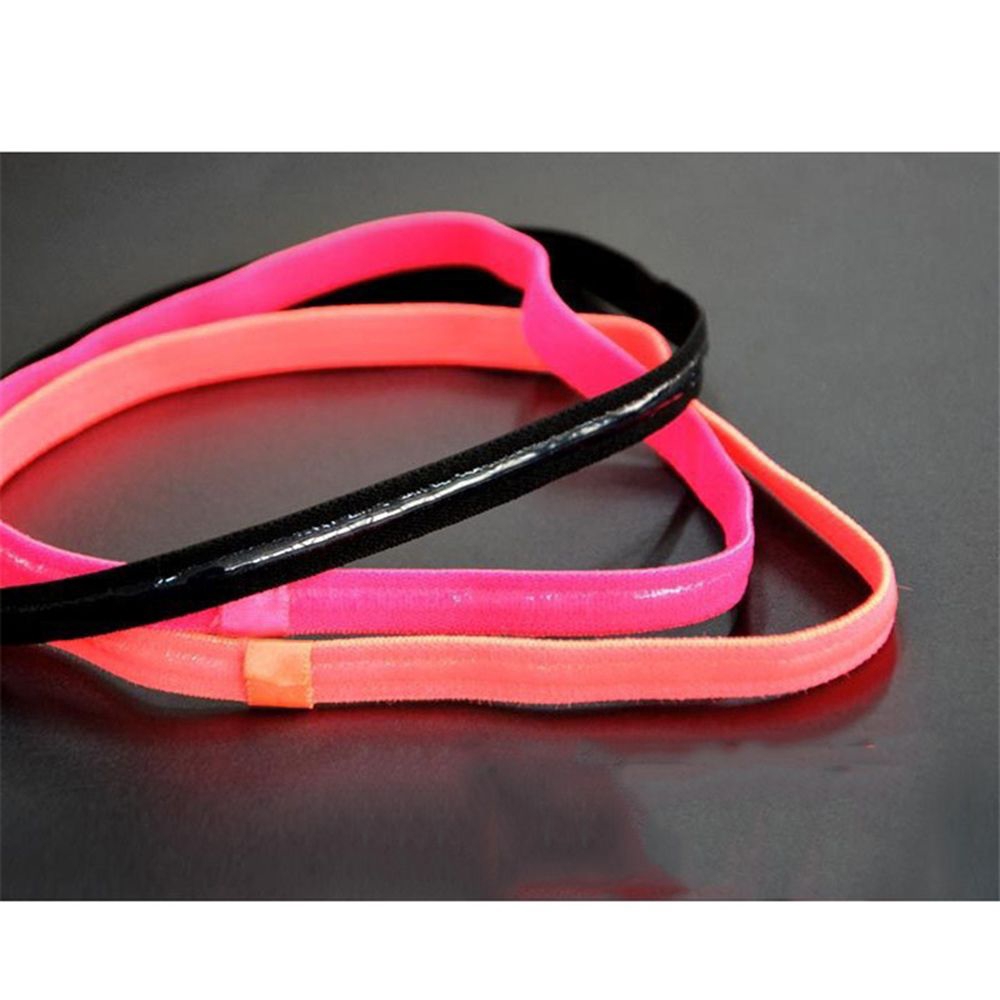 EXPEN 10 Color Helpful Sigle Yoga Hairband Casual Hairbands Women Men Sport Hairbands Anti-slip Elastic Bands