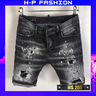 Quần short nam thời trang Hpfashion, quần short jean nam vải jean co giãn mềm mịn, form cực chuẩn - QSJNTCS205