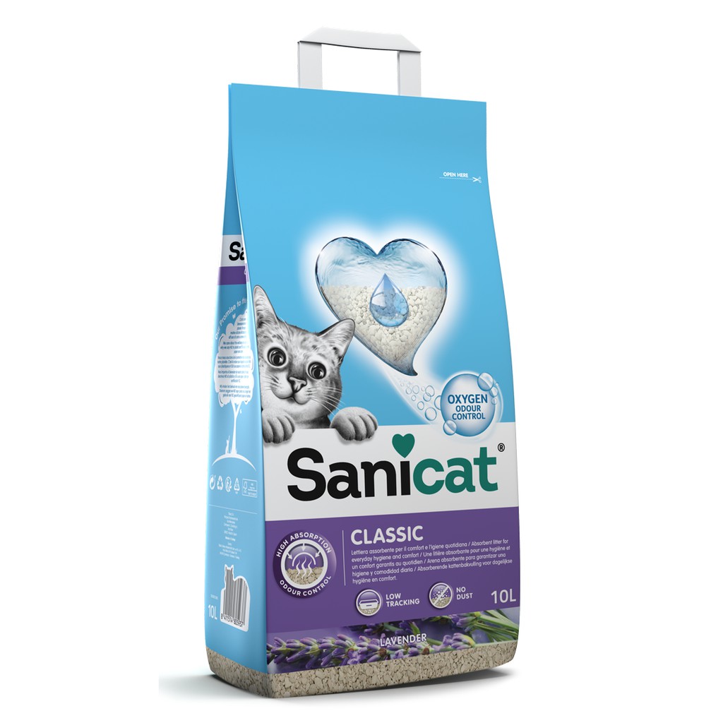 Cát Vệ Sinh SANICAT SEPIOLITE - OẢI HƯƠNG 10 L Siêu Vón Cục, Khóa Mùi Vượt Trội  Nhập Tây Ban Nha- SUPERPETS VIỆT NAM