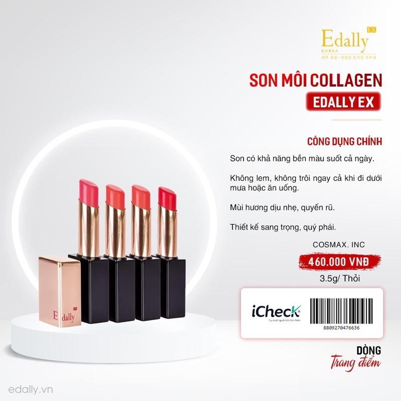son môi collogen Edally Ex