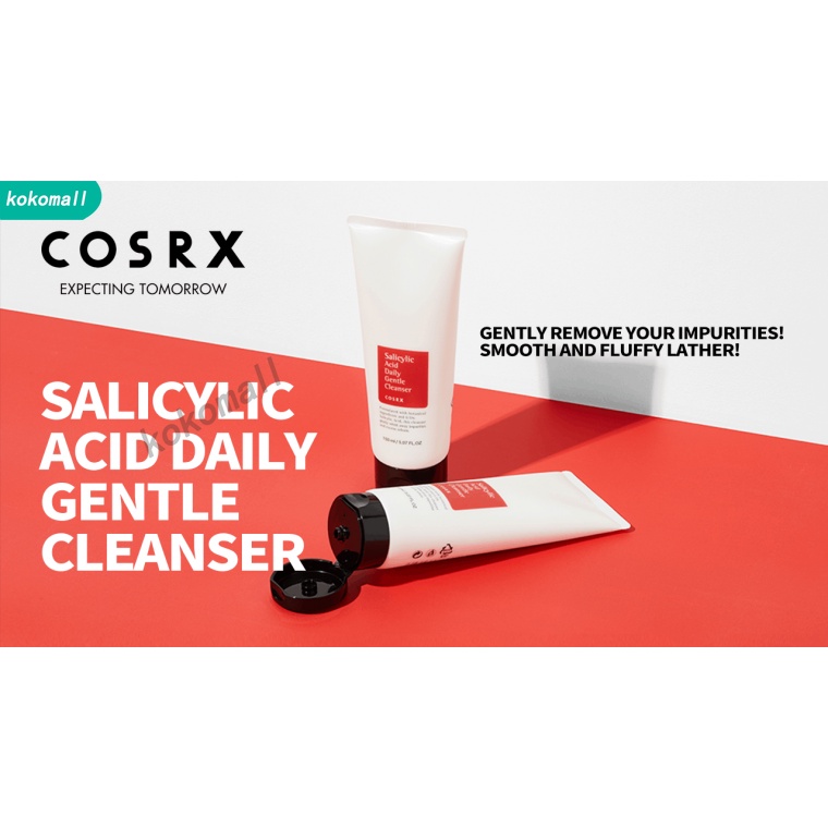 Sữa Rửa Mặt Dạng Gel Chứa Axit Salicylic Giúp Tẩy Tế Bào Chết Nhẹ Nhàng COSRX