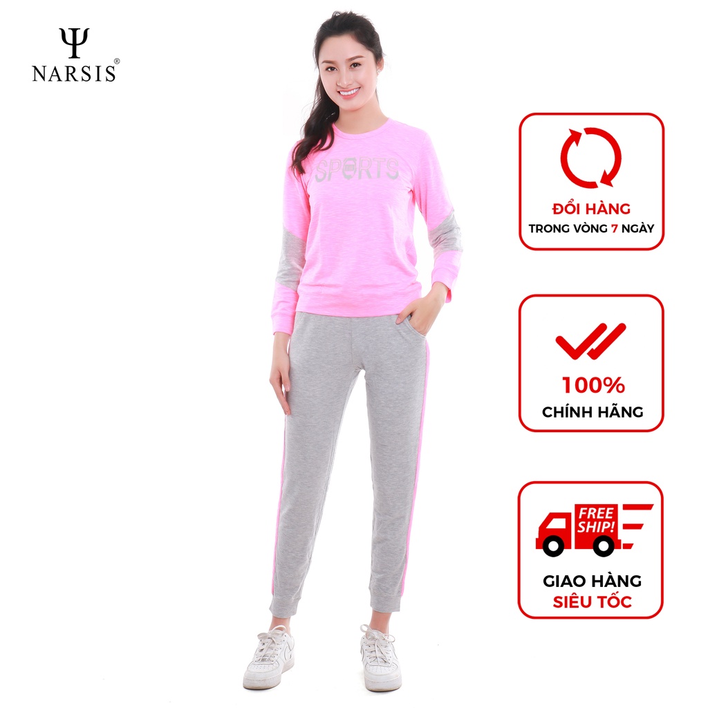 Bộ đồ nữ thu đông cao cấp Narsis M8055 trẻ trung năng động, chất liệu cao cấp cực mềm mại thông thoáng