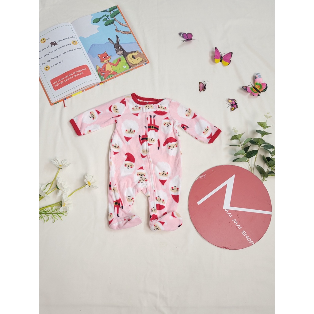 (Chọn màu- 9M) Body nỉ liền thân cho bé trai, bé gái, Bộ đồ liền thân, bodysuit,bodysleep
