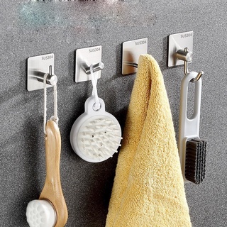 Móc Treo Quần Áo Khăn Đồ Dùng Đa Năng Inox 304,Móc Dán Tường Không Cần Khoan Đục tiện ích MKS011