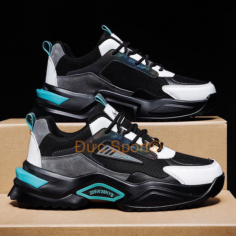 Giày nam giày sneaker giầy thể thao hàn quốc công sở Đức Sport tập gym chạy bộ thể dục cổ thấp đẹp giá rẻ đế độn G333