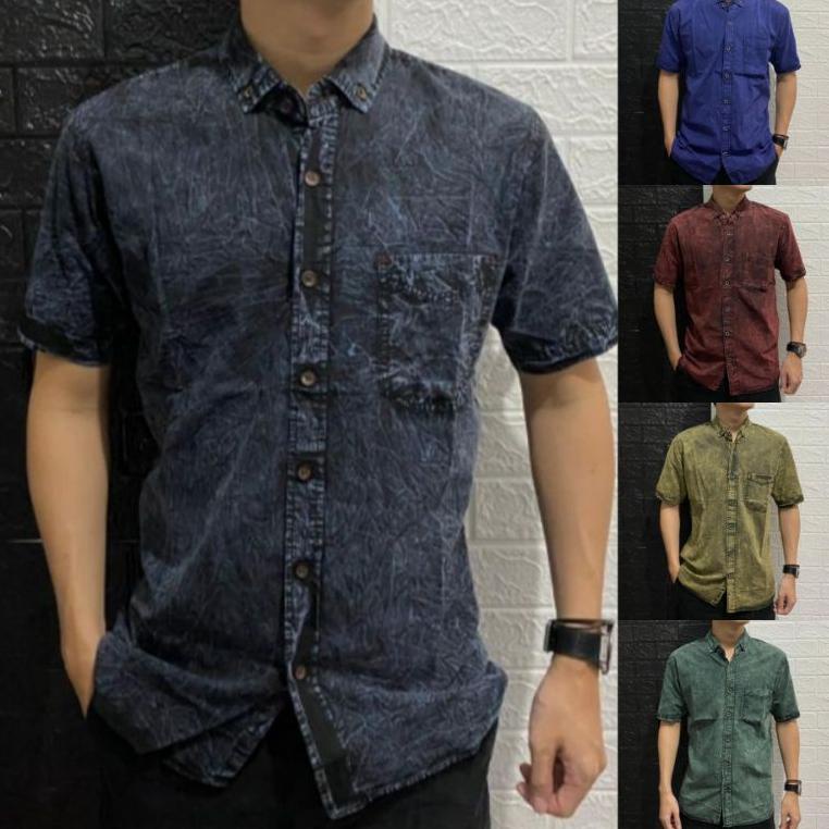 Áo Sơ Mi Denim Dài Tay/Quần Jean Dài Thời Trang Nam