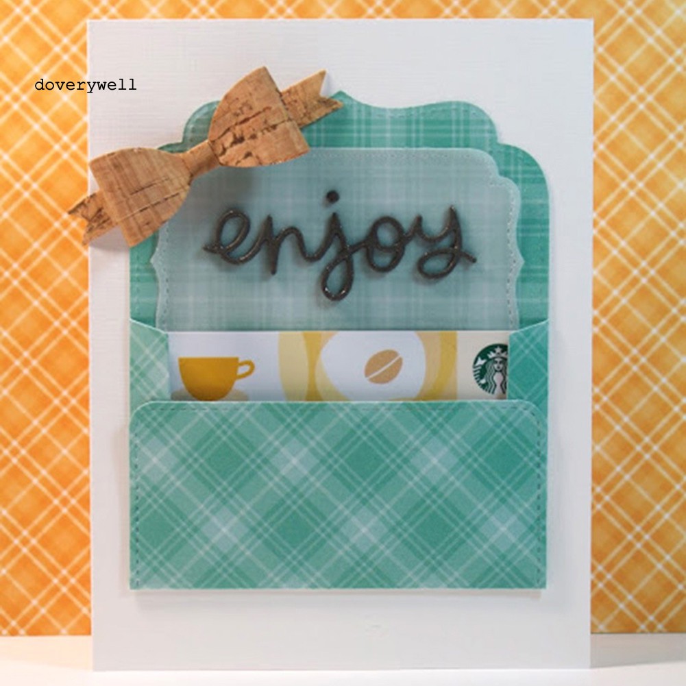 Khuôn Cắt Giấy Kim Loại Hình Phong Thư Xinh Xắn