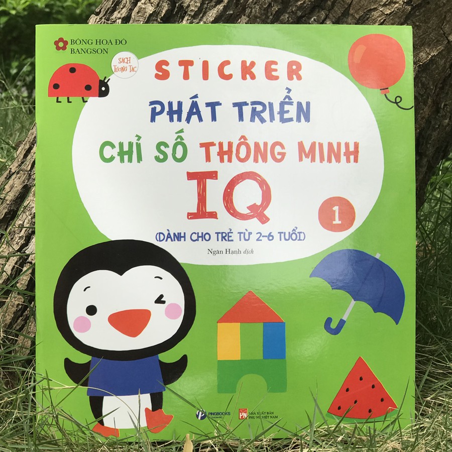 Sách - Sticker Phát triển chỉ số thông minh IQ dành cho trẻ 2-6 tuổi (Combo 6 cuốn)