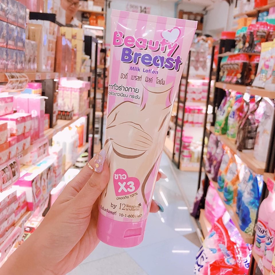 Kem nở ngực Beauty Breast Cream trắng đẹp vòng 1 hiệu quả khi sử dụng