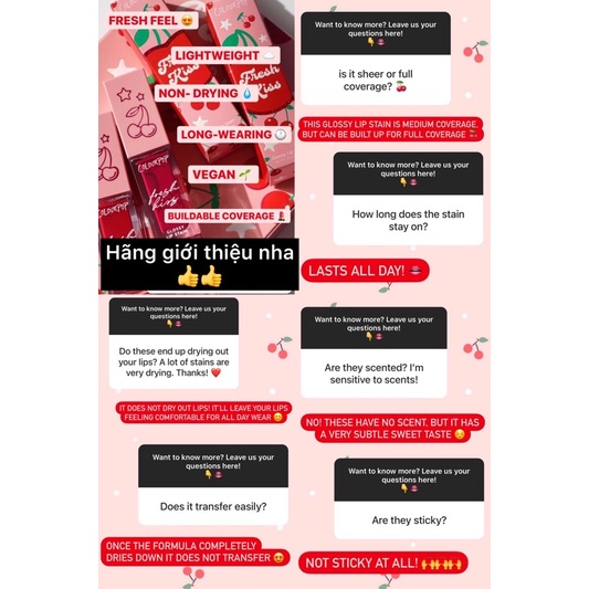 Son tint bóng Colourpop dòng Glossy Lip Stain - Double Cherry đỏ hồng