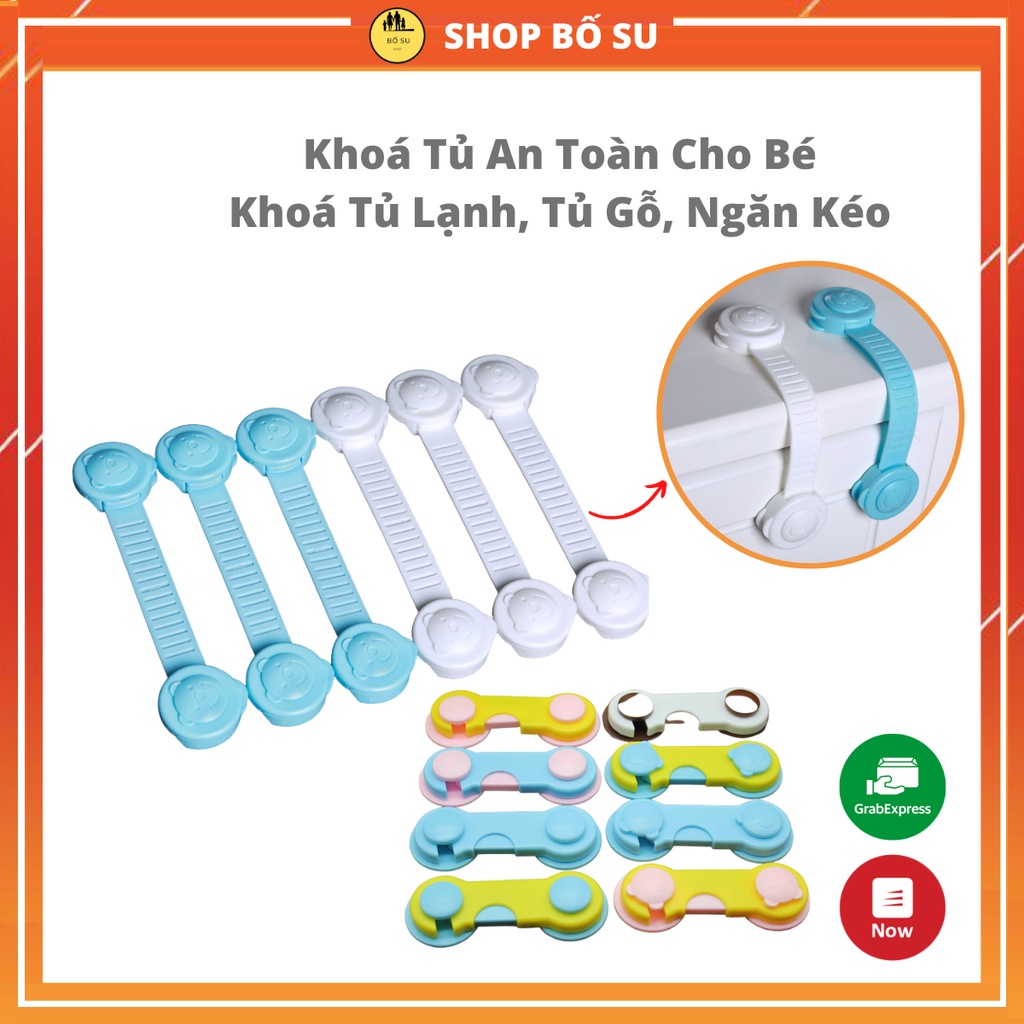 Khoá tủ an toàn cho bé khoá tủ lạnh tủ gỗ tủ quần áo ngăn kéo trẻ em Shop Bố Su