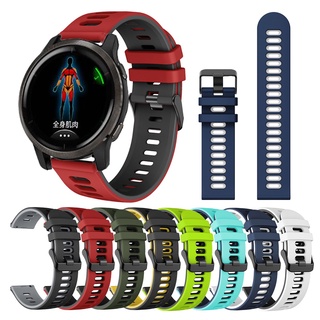 Dây đeo đồng hồ cỡ 22mm bằng silicon thay thế cho đồng hồ thông minh Garmin Venu 2 / Vivoactive 4 / Garminactive