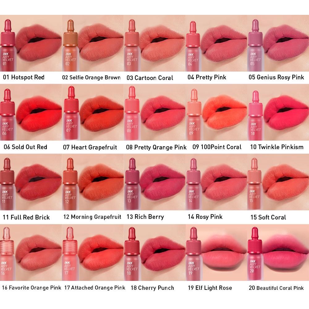 Son kem Peripera Ink Airy Velvet Tint 2019.