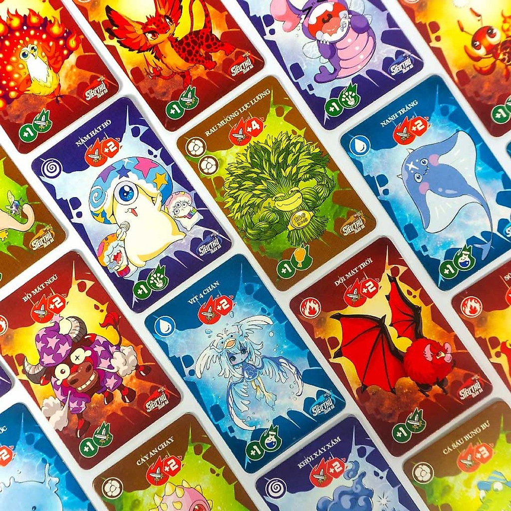 Combo boardgame Lớp Học Mât Ngữ - Siêu Thú Ngân Hà và trọn bộ tập bọc bài