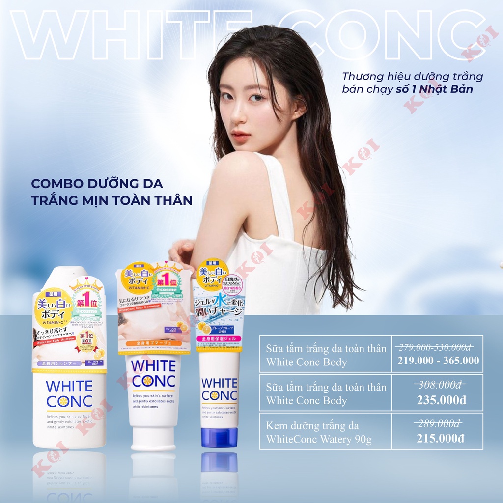 Sữa tắm trắng da toàn thân White Conc Body 360ml