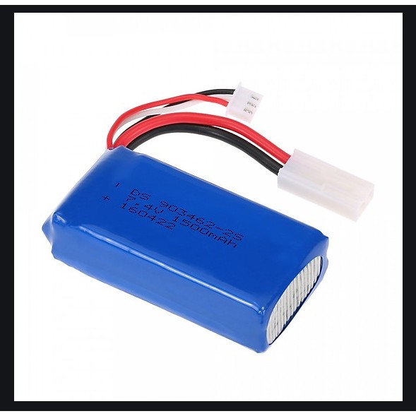 Pin sạc máy bay điều khiển 7.4v 1500mah xả 25c jack JSt