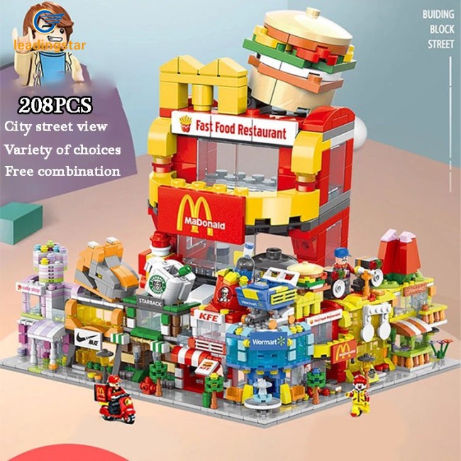 Bộ Đồ Chơi Lắp Ráp Lego 208 Mảnh Ghép Mô Hình Nhà Búp Bê Mcdonald 'S