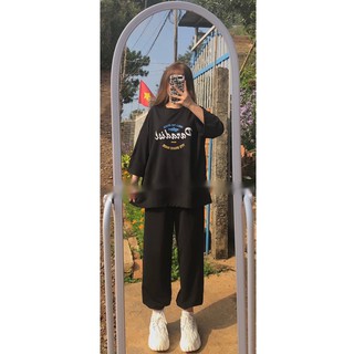 Sét áo phông cá chữ +quần bom