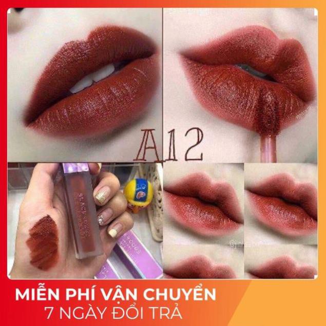 Son Black Rouge A12 ⚡️𝑯𝒂̀𝒏𝒈 𝑯𝒂𝒏𝒅𝒎𝒂𝒅𝒆⚡️ Màu Đỏ Nâu Trầm | BigBuy360 - bigbuy360.vn