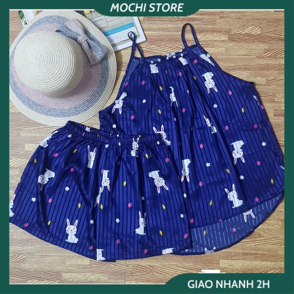 Đồ Bộ Nữ Áo Yếm Chất Gấm Lụa , Đồ Ngủ Sexy 2 Dây Quần Cọc Nhiều Họa Tiết Lạ Mắt Form Rộng Rãi Thoáng Mát. | BigBuy360 - bigbuy360.vn