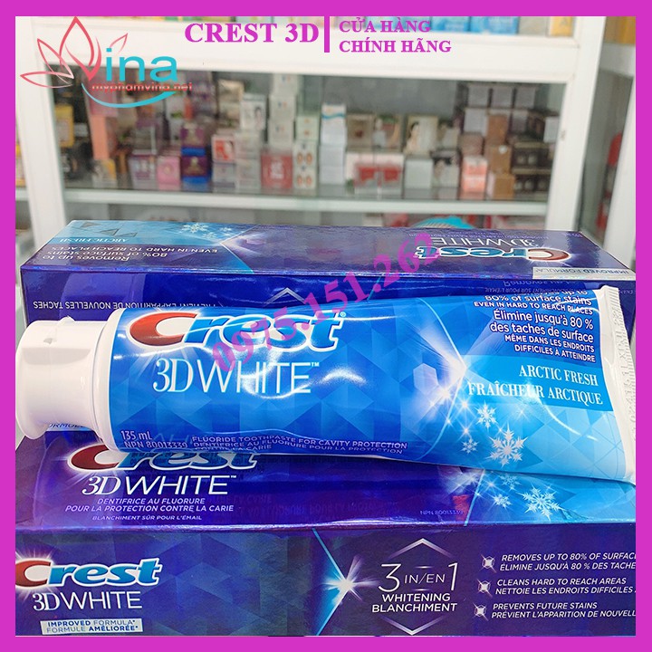 Kem Đánh Răng Crest 3D White Arctic Fresh 135ml