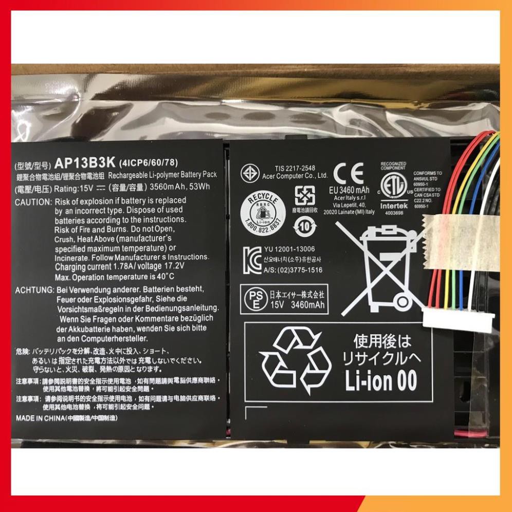 💖💖 Pin  53wh Acer Aspire V5 V5-572 V7 V7-482 M5 M7 R7 R7-572 R7-571 R3-471T AP13B3K AP13B8K Original