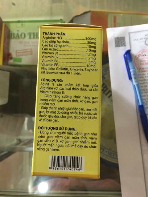 Bổ gan Aginit ( Arginine ) 300HV