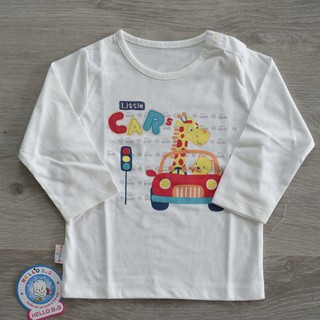 AL0013 Áo dài tay cotton Hello B&B - Hello BB