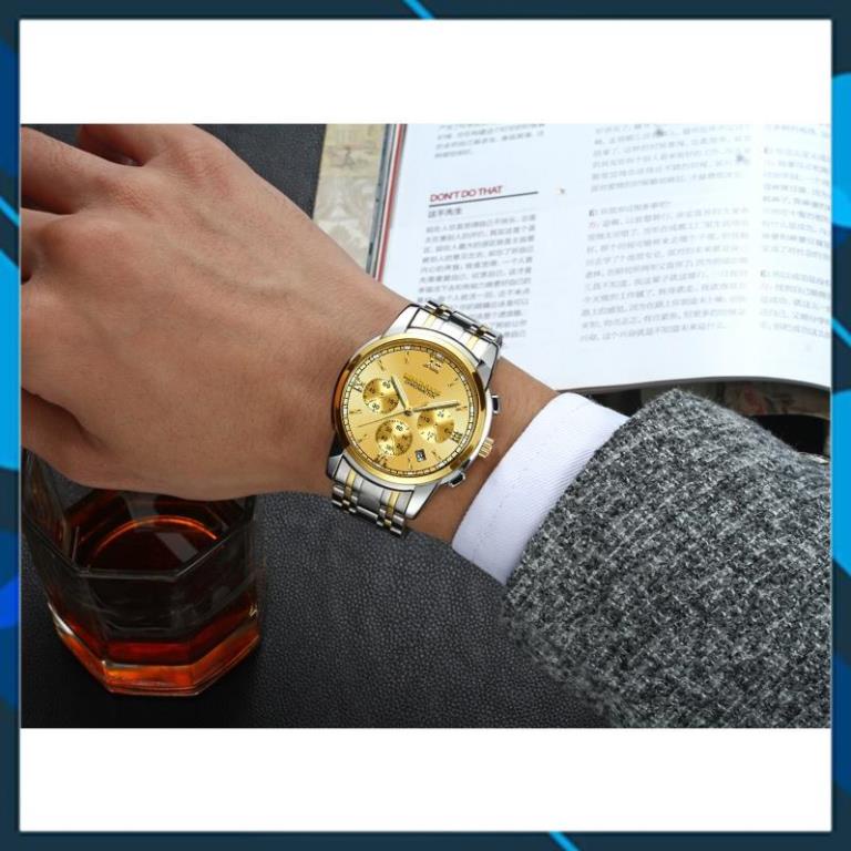 [HÀNG CHUẨN AUTH]Đồng Hồ Nam KINGNOUS K-1753 Dây Thép Chống Gỉ Cao Cấp,Chống Nước,Chống Xước,Có Dạ Quang,Bảo Hành12 thag