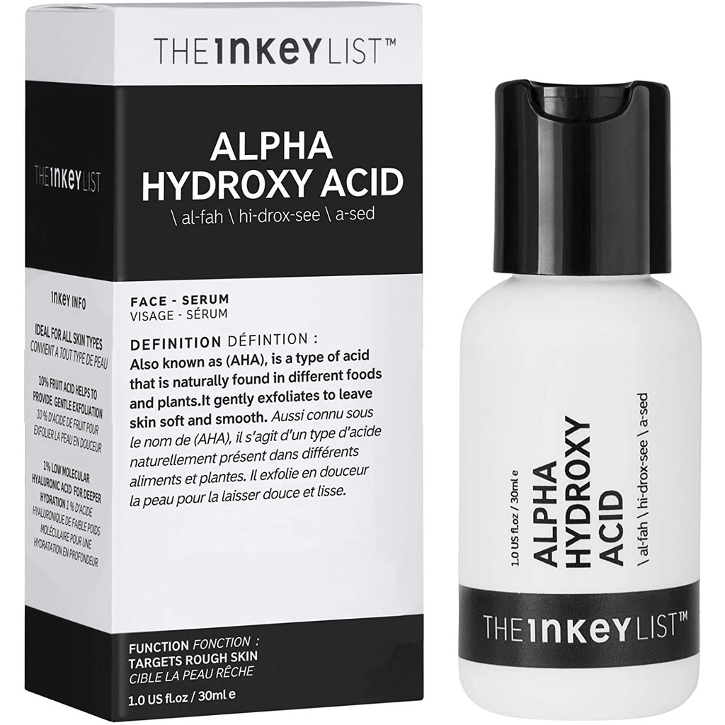 Tinh chất The INKEY List Alpha Hydroxy Acid (AHA) Serum 30ml