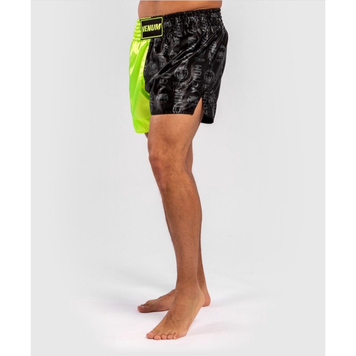 Quần Muay Thai Venum Logos - Black/Green