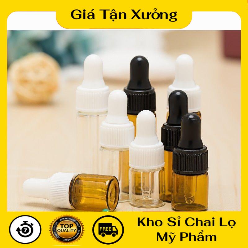 Lọ Chiết Serum ✿ TRÙM SỈ ✿ Lọ chiết tinh dầu thủy tinh mỏng 2ml,3ml,5ml chiết mỹ phẩm , phụ kiện du lịch