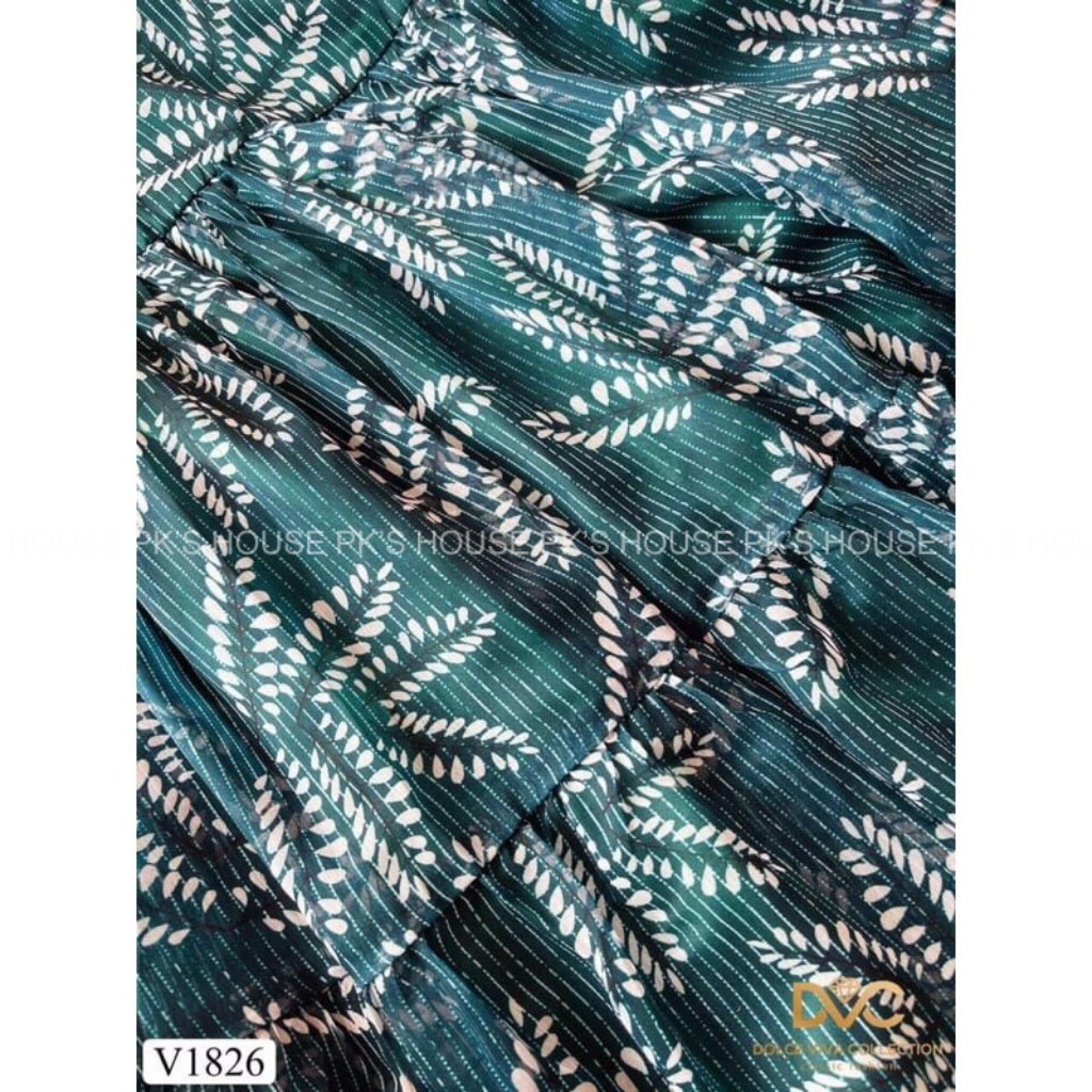 Váy Thiết Kế Dáng Xoè Voan Xanh V1826, Đầm Thiết Kế Chất Liệu Voan Cao Cấp - PK Official | BigBuy360 - bigbuy360.vn