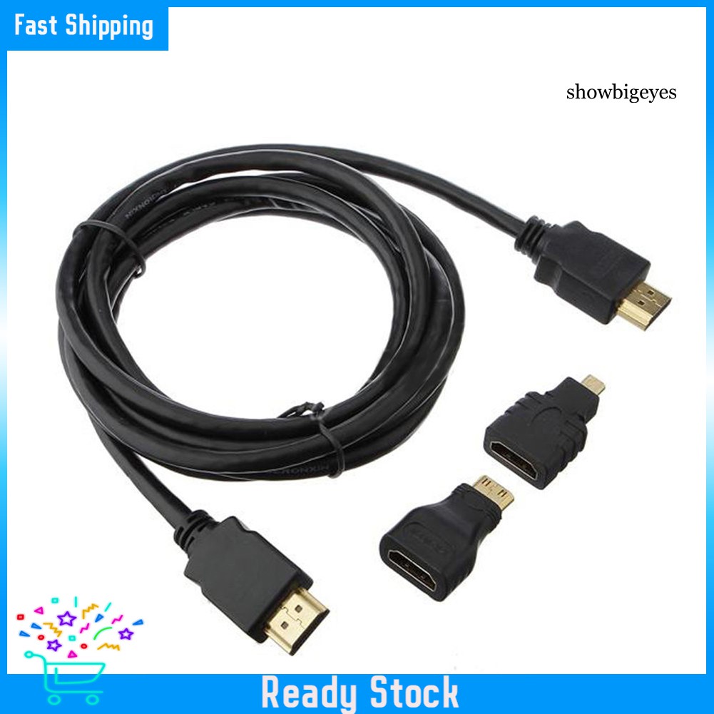 Bộ Chuyển Đổi Hdmi Sang Micro Hdmi 3 Trong 1 Tốc Độ Cao