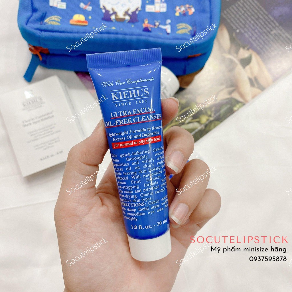 Set dưỡng da Kiehl’s 6 món mini tặng kèm túi