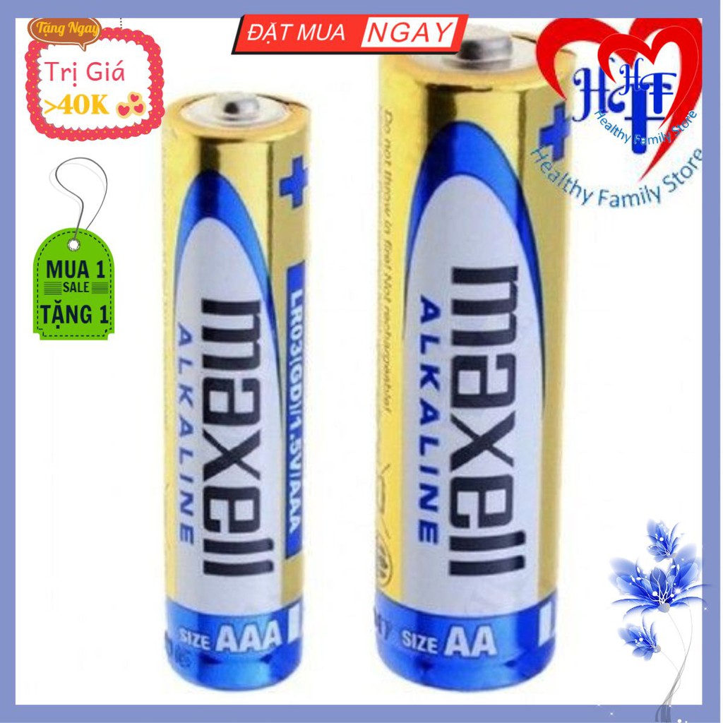 Pin 3A (1 Cặp) cho máy huyết áp Omron, Microlife, Citizen, Beurer.., máy tiểu đường Ogcar.., đồng hồ.. - Pin Maxell